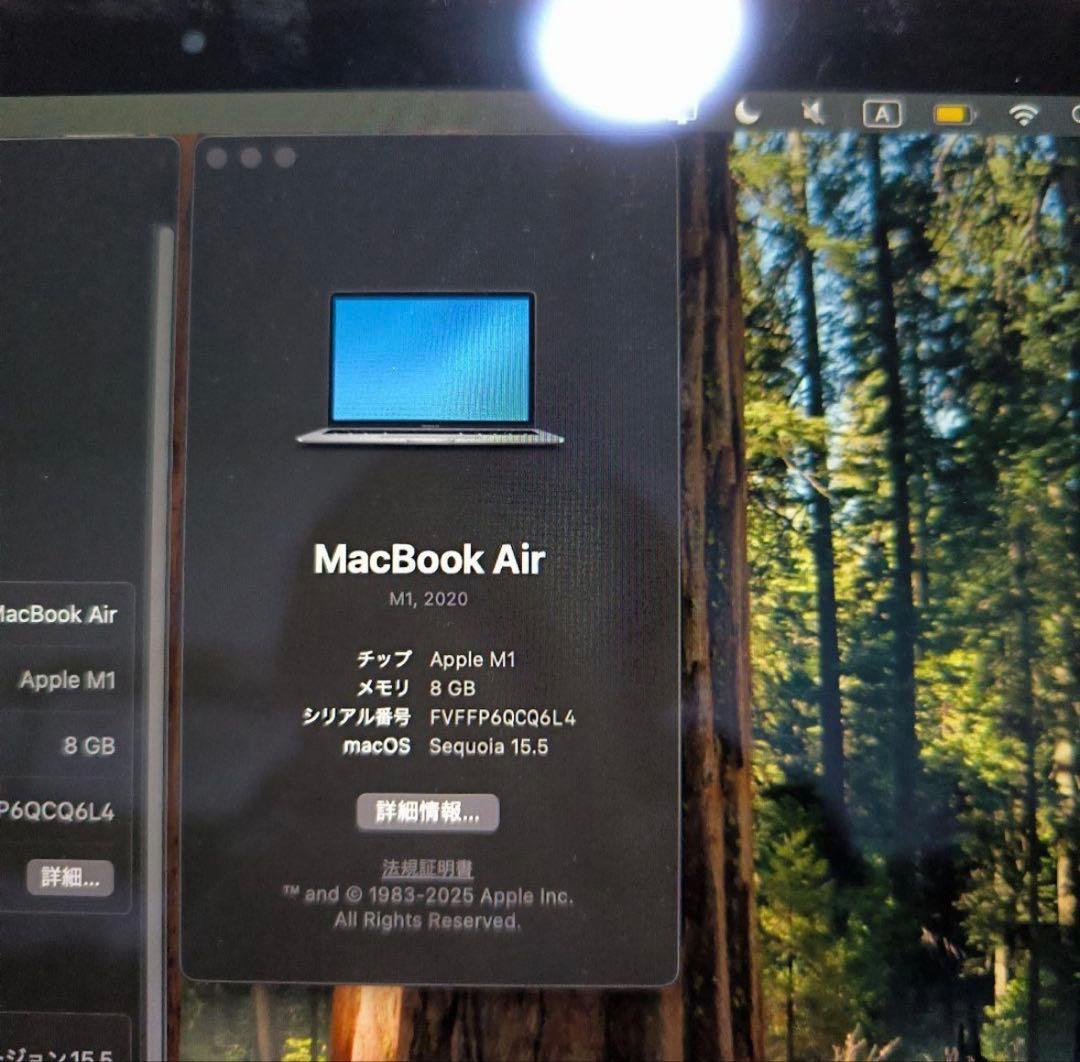 MacBook本体 MacBook Air M1 (2020) 8GB 256GB