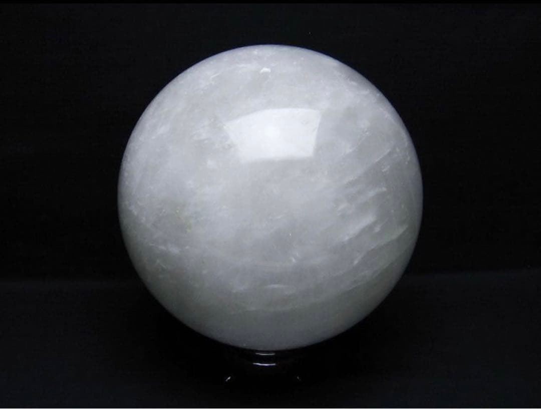 【特大】 天然9.4Kgヒマラヤ水晶丸玉 192mm パワーストーン　台座付き