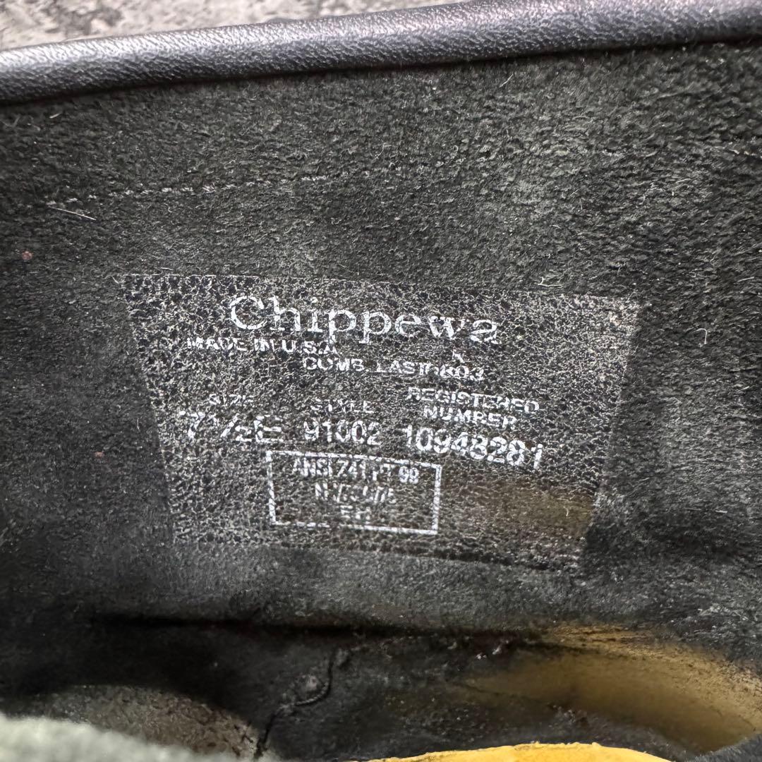 【美品】チペワ エンジニアブーツ 91002 スチールトゥ 7 1/2 レザー