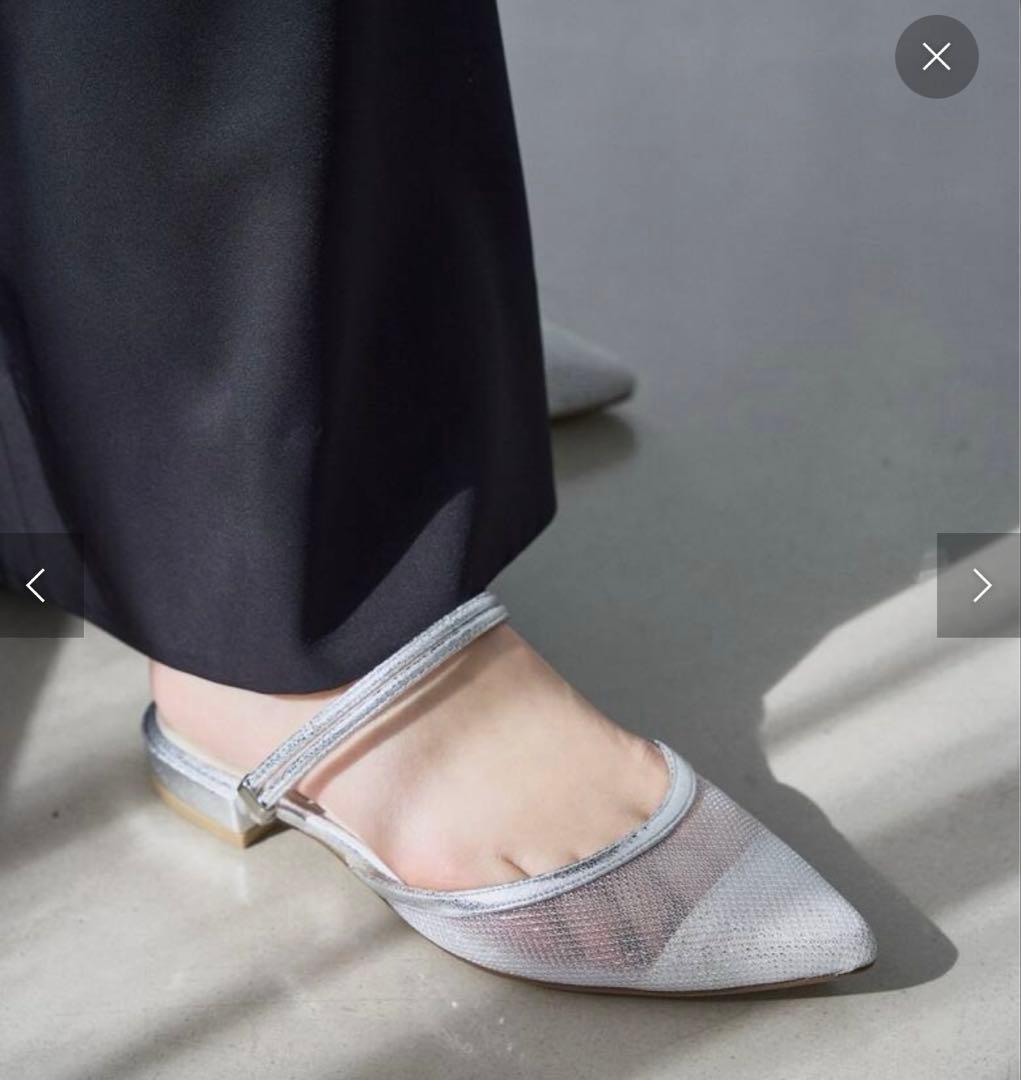 ポインテッド2WAYストラップチュールミュール　le talon