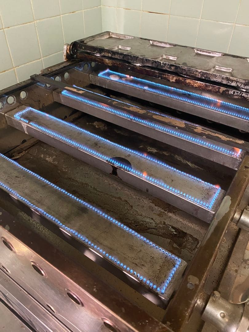 業務用 大判焼き器 蜜元研究所 LPガス 7連×2 返品可 穴78φ×30mm厚