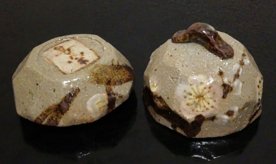 Romi　田端志音作　乾山　花図　香合　共箱　栞付　茶道具