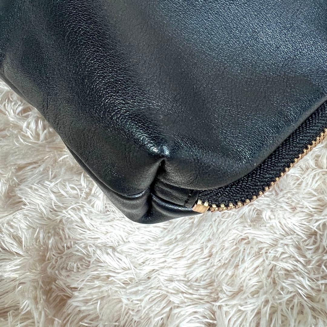 gemeil russet レザーワンハンドルミニショルダーバッグ　黒