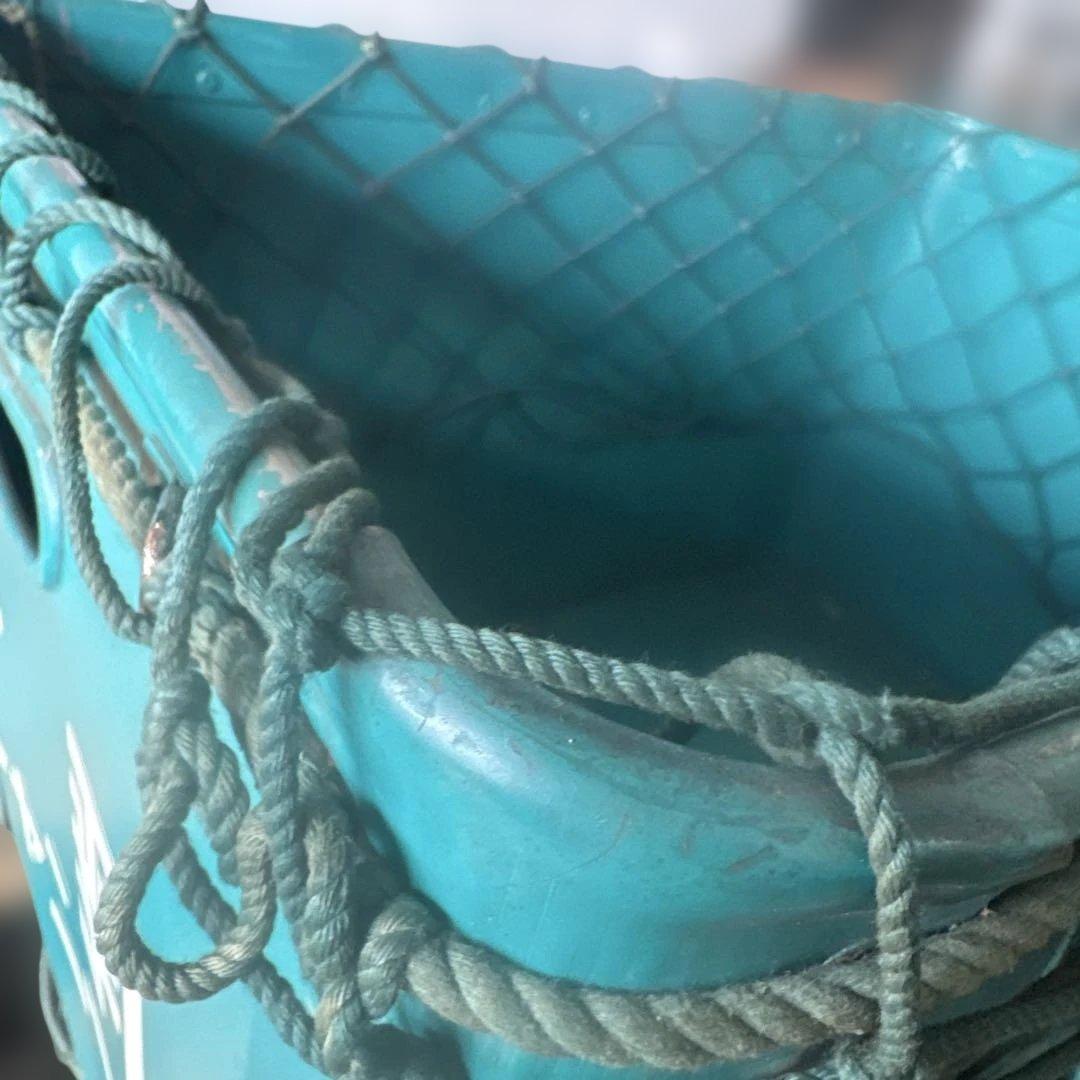 牛乳石鹸 ボテ箱 COW BRAND 網付き 収納箱 昭和レトロ　アンティーク