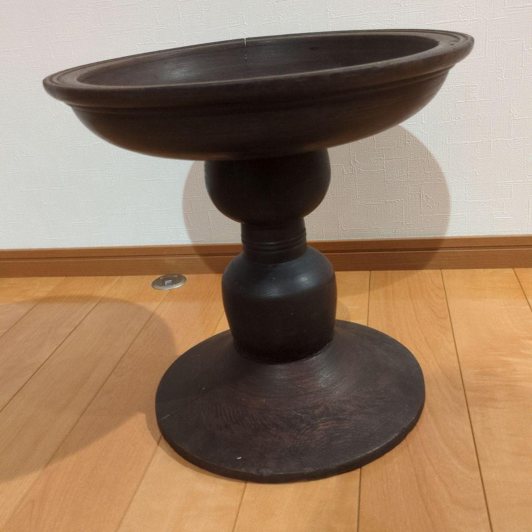 アンティーク木製コンポート皿 ウッドコンポート