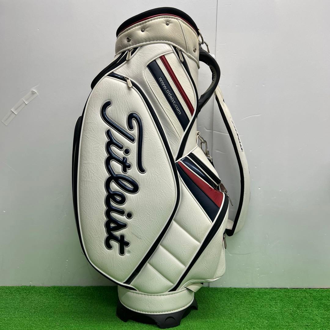 タイトリスト　titleist キャディーバック　8インチ　ホワイト　メンズ