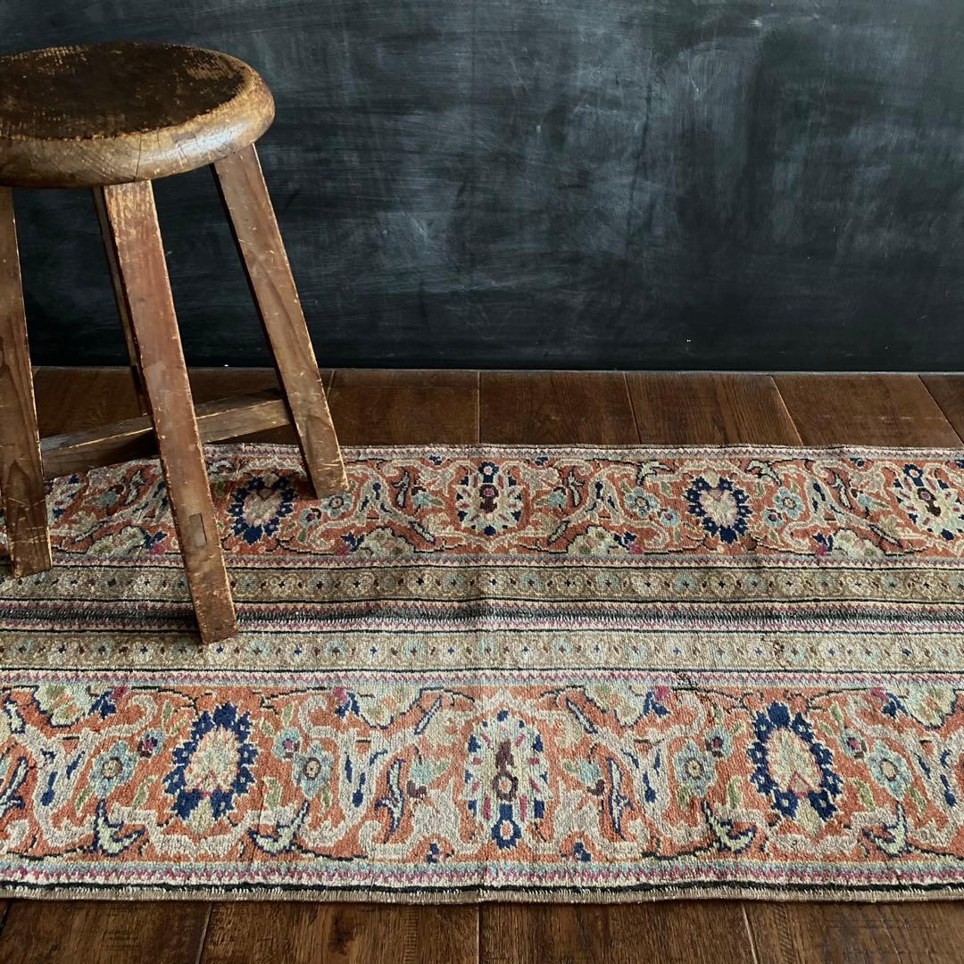 パッチワーク　ヴィンテージラグ　スモールラグ　トルコラグ