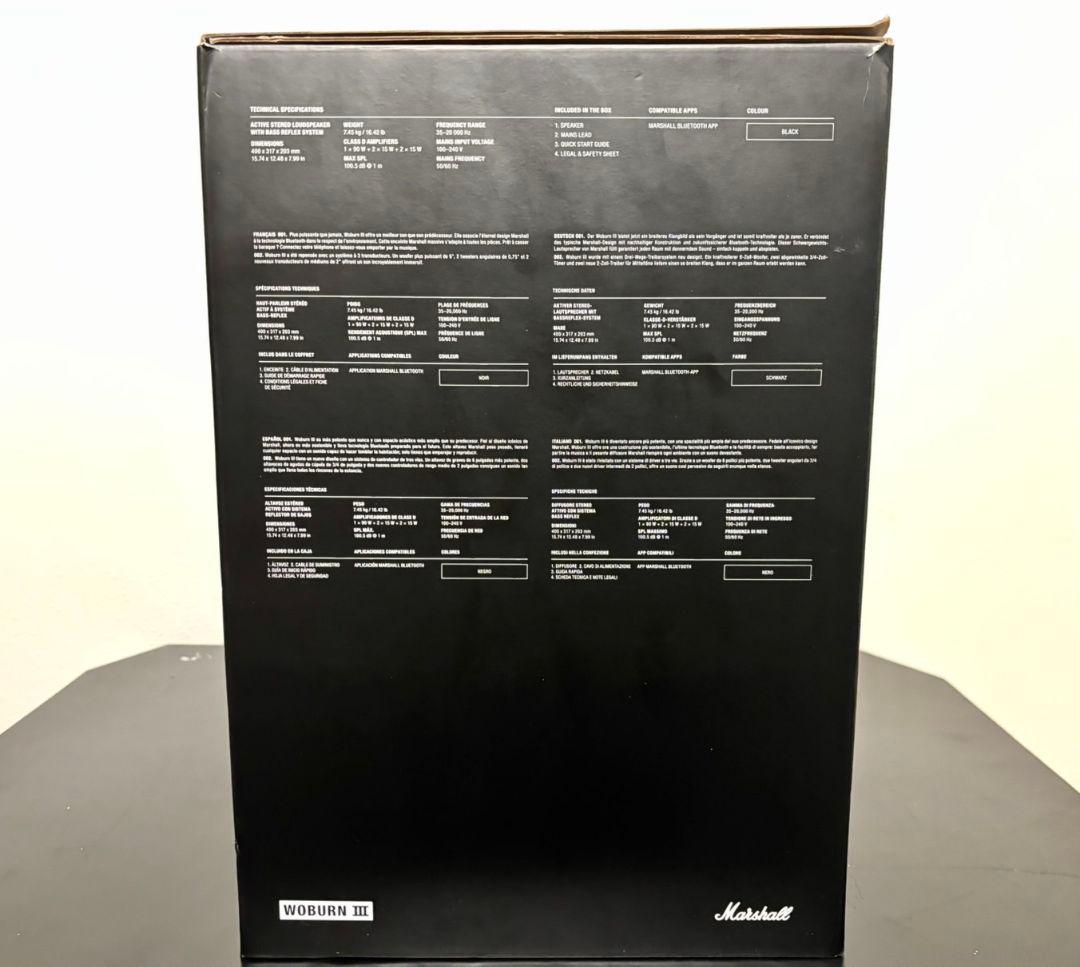 スピーカー・ウーファー Marshall Woburn III Black