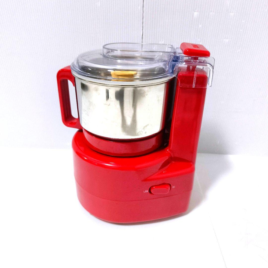 【送料無料】あじのさと フードプロセッサー Y-2400W レッド