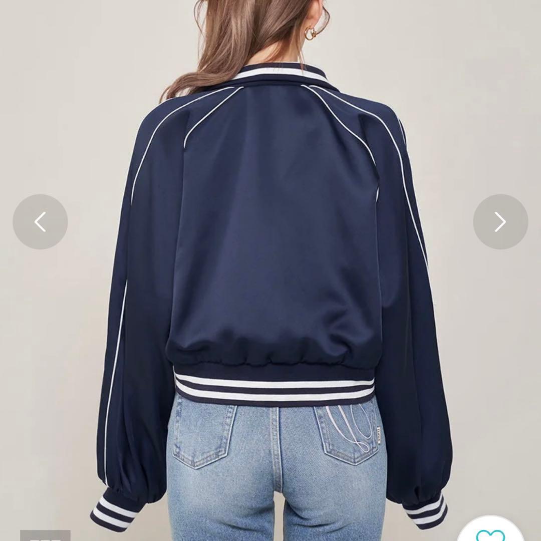 n*a様 【タグ付き】ダーリッチ Darich Clubスカジャン ネイビー