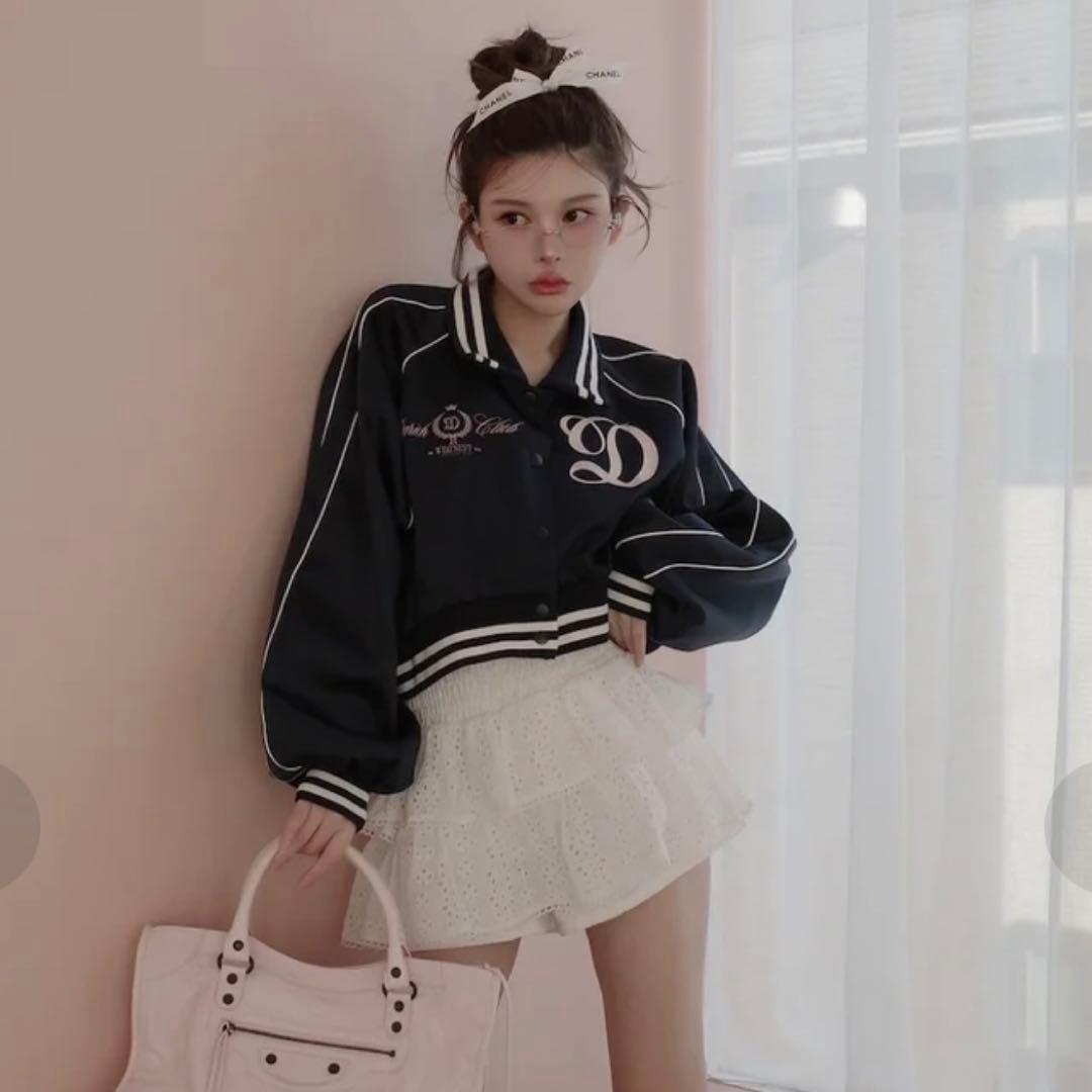 n*a様 【タグ付き】ダーリッチ Darich Clubスカジャン ネイビー