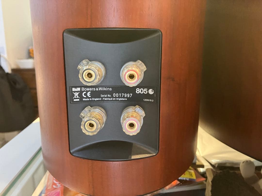 B&W 805S ROSENUT スピーカーペア美品（1台目）