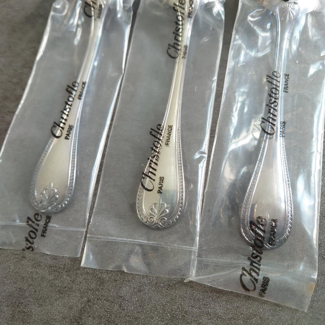 希少 クリストフル マルメゾン 未開封 ティースプーン 3点