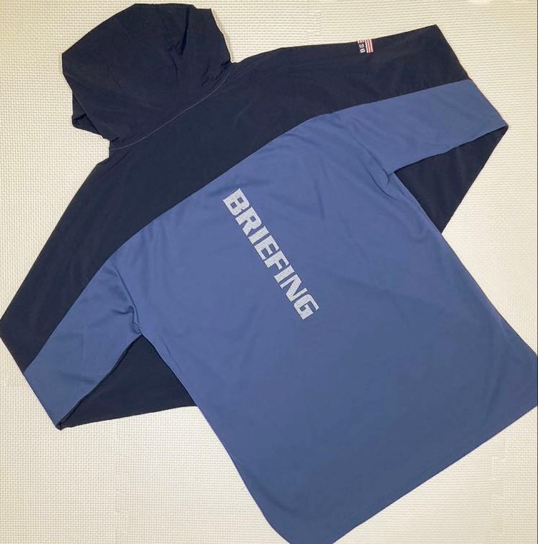 BRIEFING GOLF MS HALF ZIP HOODIE（BLUE／M）