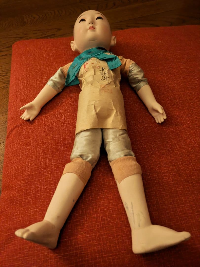 J*！様 昭和初期　12号 市松人形　在銘　ビスクドール　日本玩具人形類統制協会