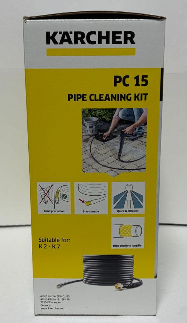 ケルヒャー純正　Kärcher PC 15 高圧洗浄機用ホース 15m 配管掃除