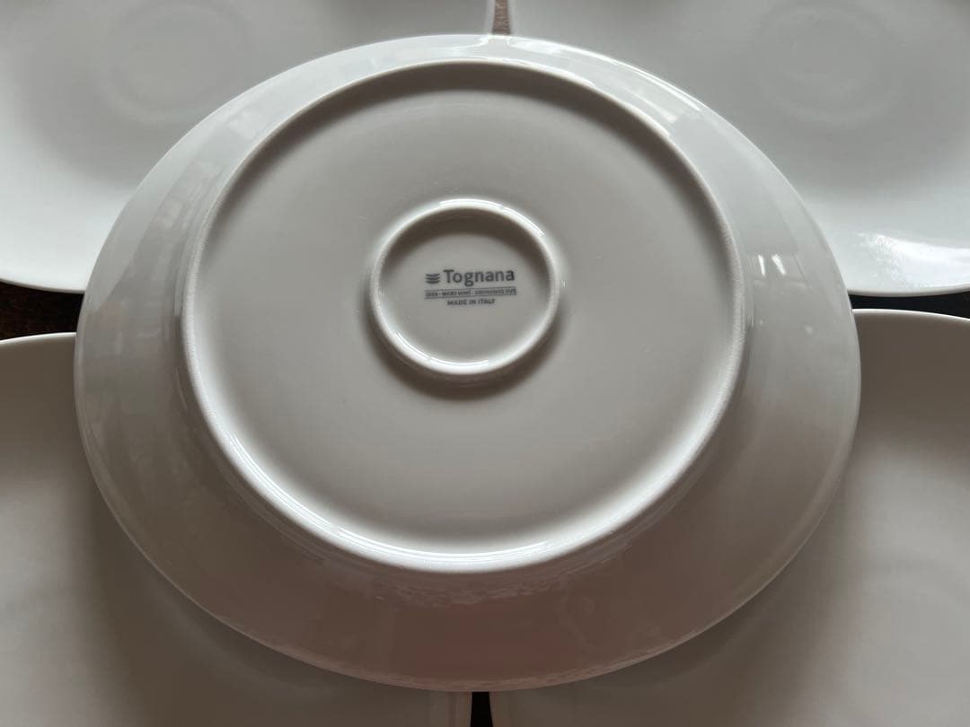 Tognana ホワイトオーバル皿5枚セット