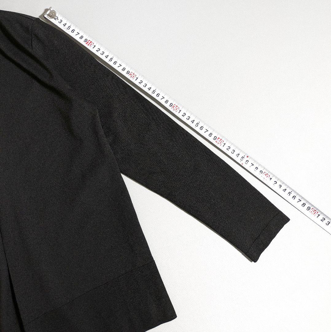 自由区／25SS 洗える UVカット ファンクショナルカーディガン ブラック 黒