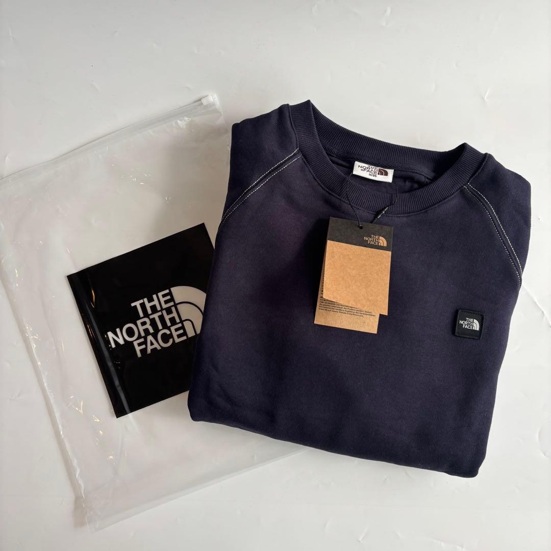 【Lサイズ】ザ・ノースフェイス ネイビー 新品タグ付き ステッチスウェットシャツ