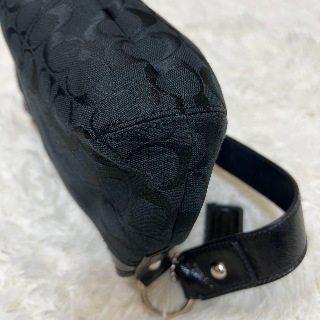 COACH コーチ ワンショルダーバッグ ハンドバッグ シグネチャー ブラック