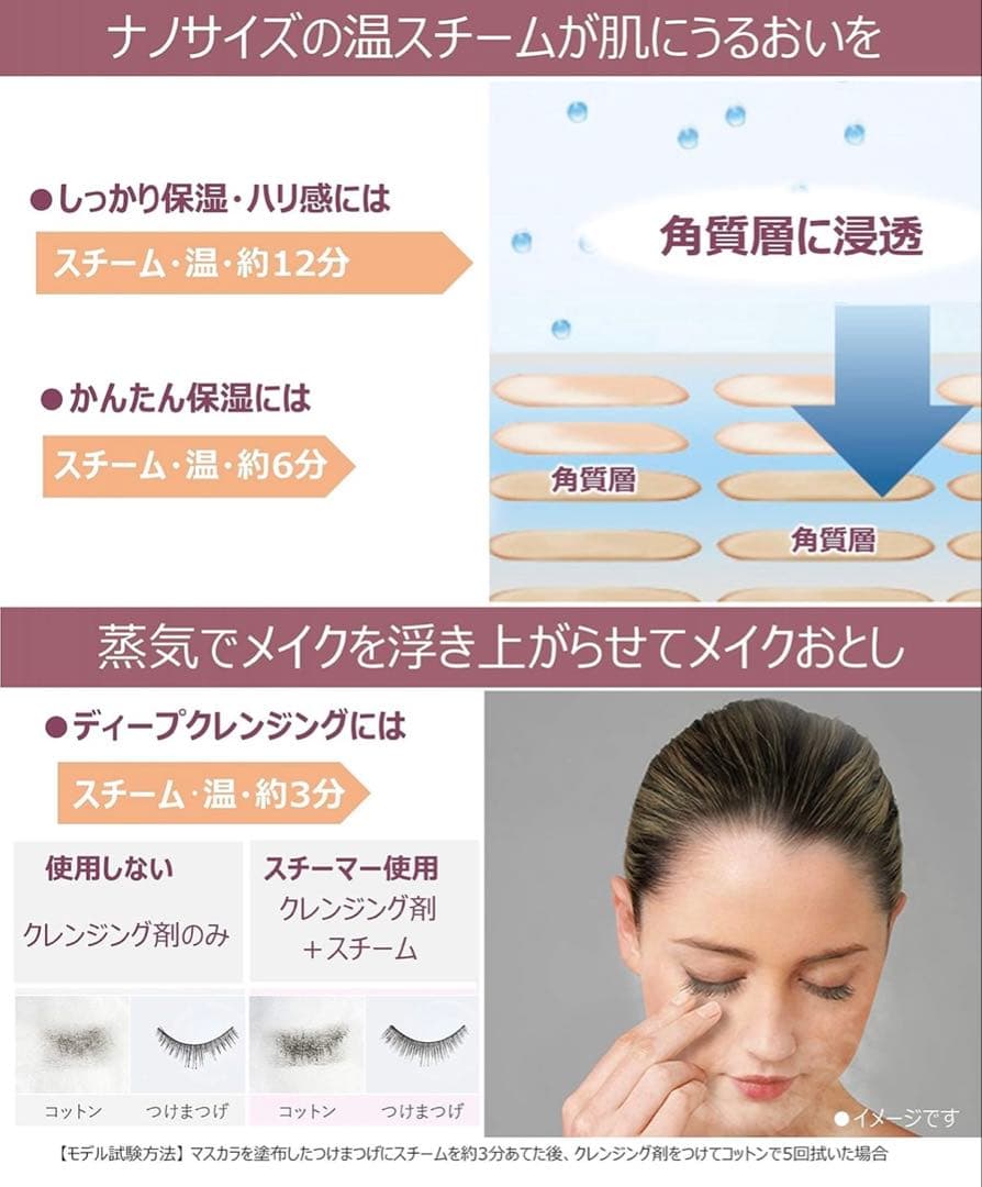 Panasonicスチーマー ナノケア コンパクトタイプ EH-SA3A-P