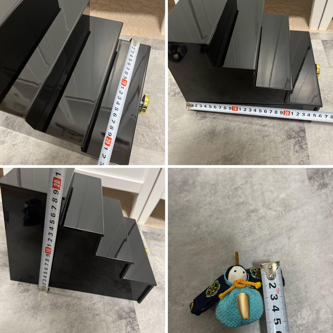 ちりめん細工 お手玉 雛人形 4段 オルゴール付き