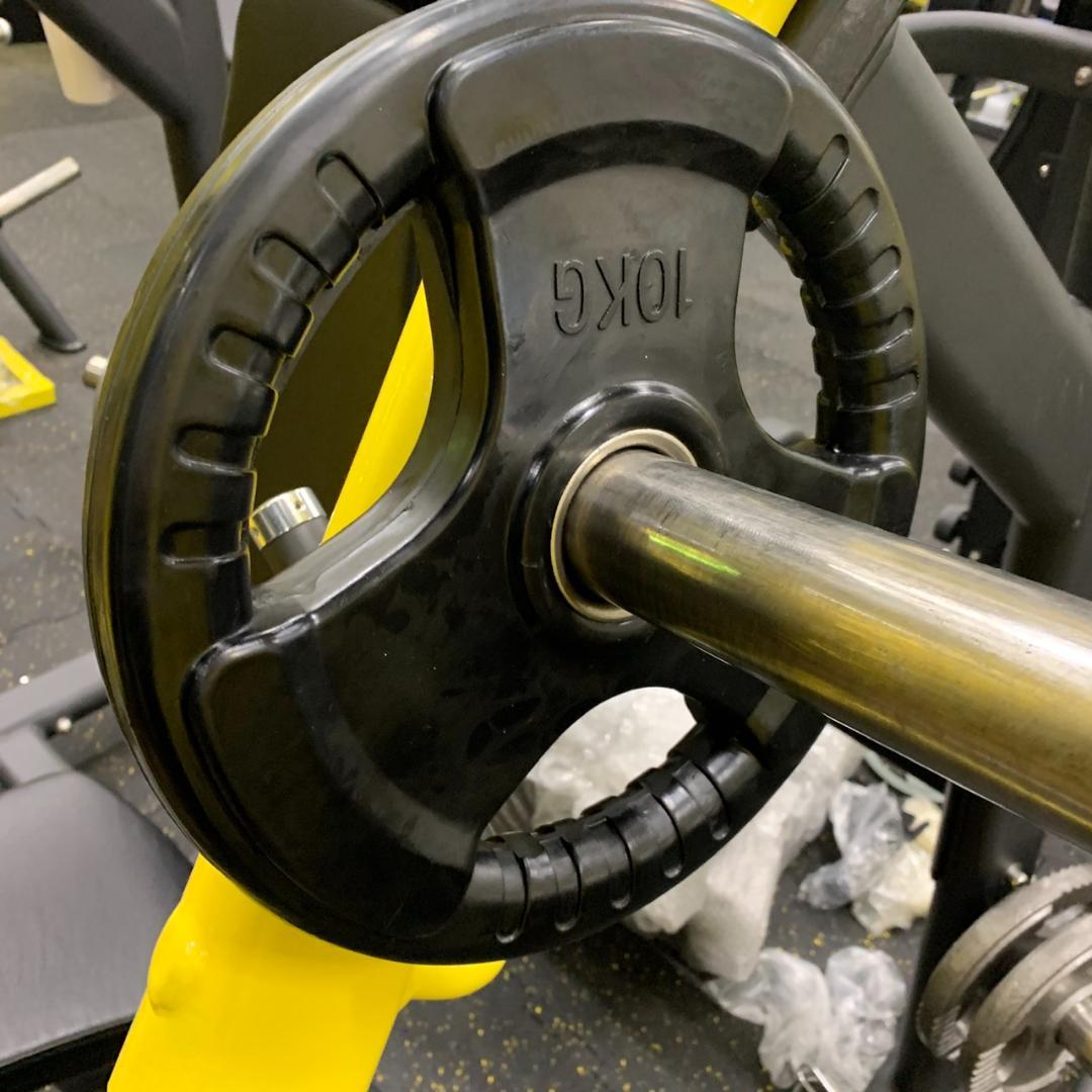 総重量90kg Φ50mm 3グリップラバープレート　計4枚SET