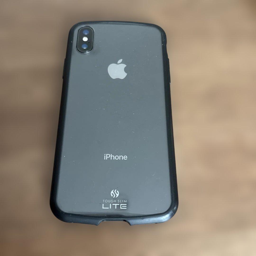 Apple iPhone X 256GB SIMフリー　フィルム　ケース付き