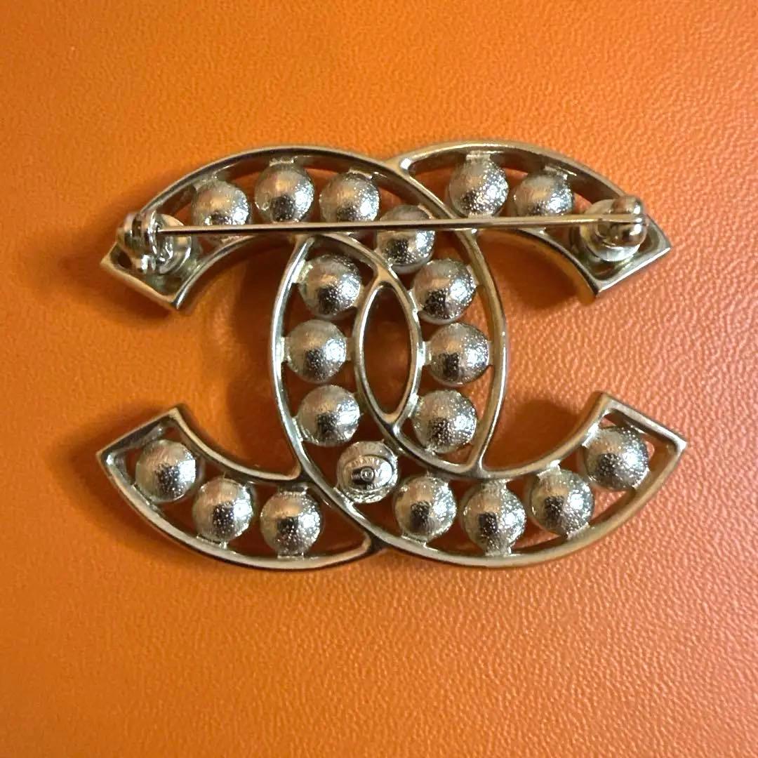 CHANEL シャネル ココマーク ブローチ パール　ゴールド　CCマーク