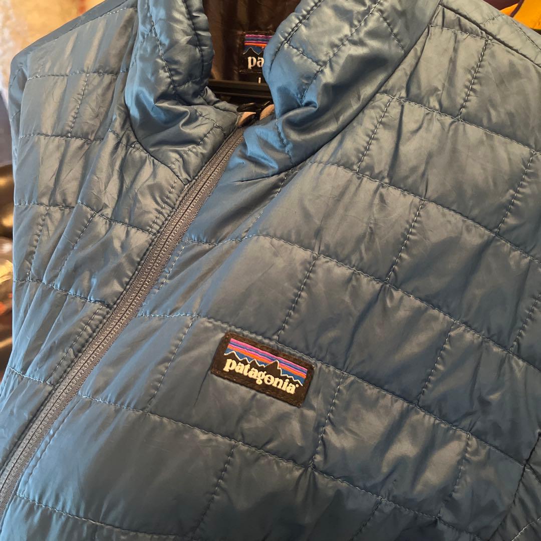 patagonia ブルー ダウンジャケット L