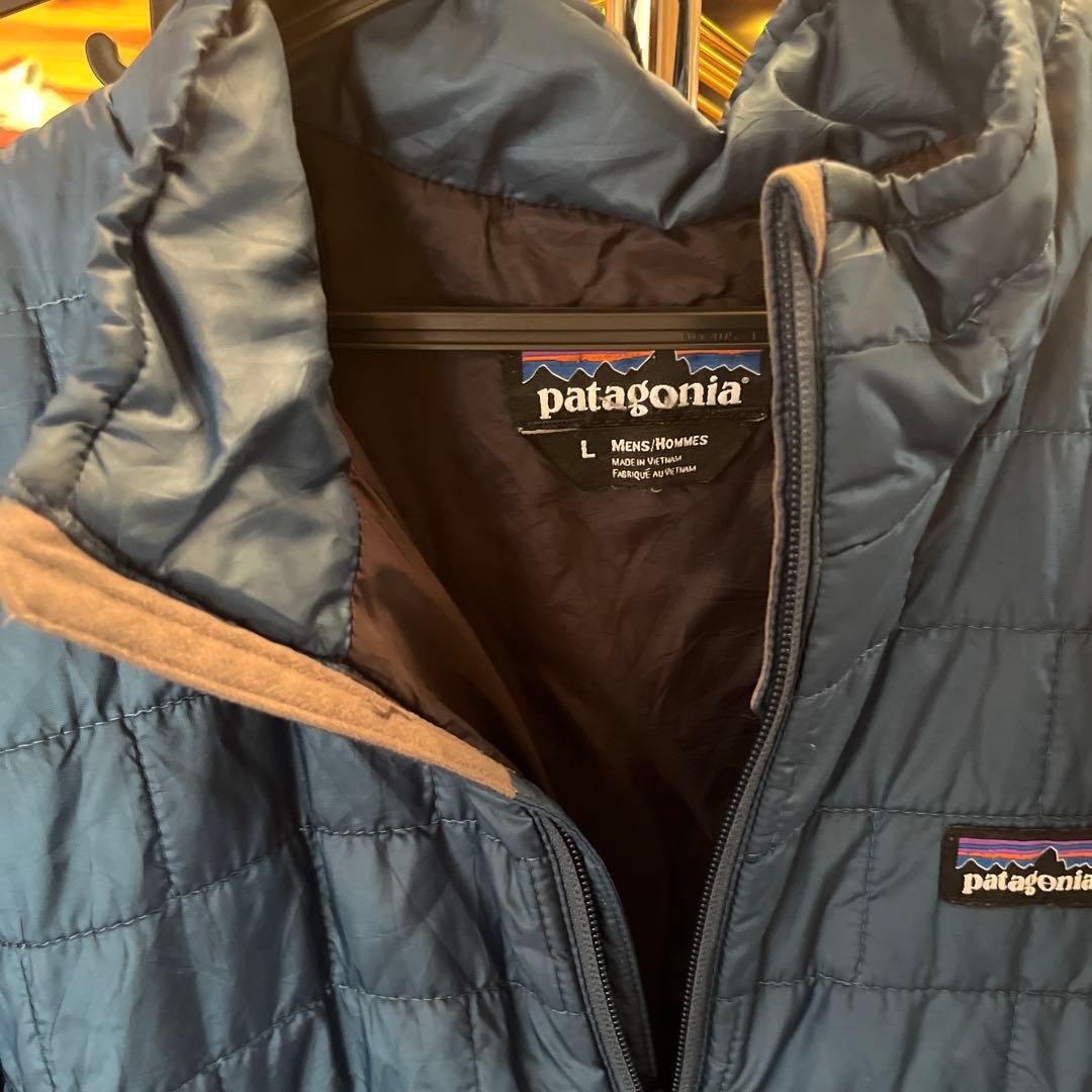 patagonia ブルー ダウンジャケット L