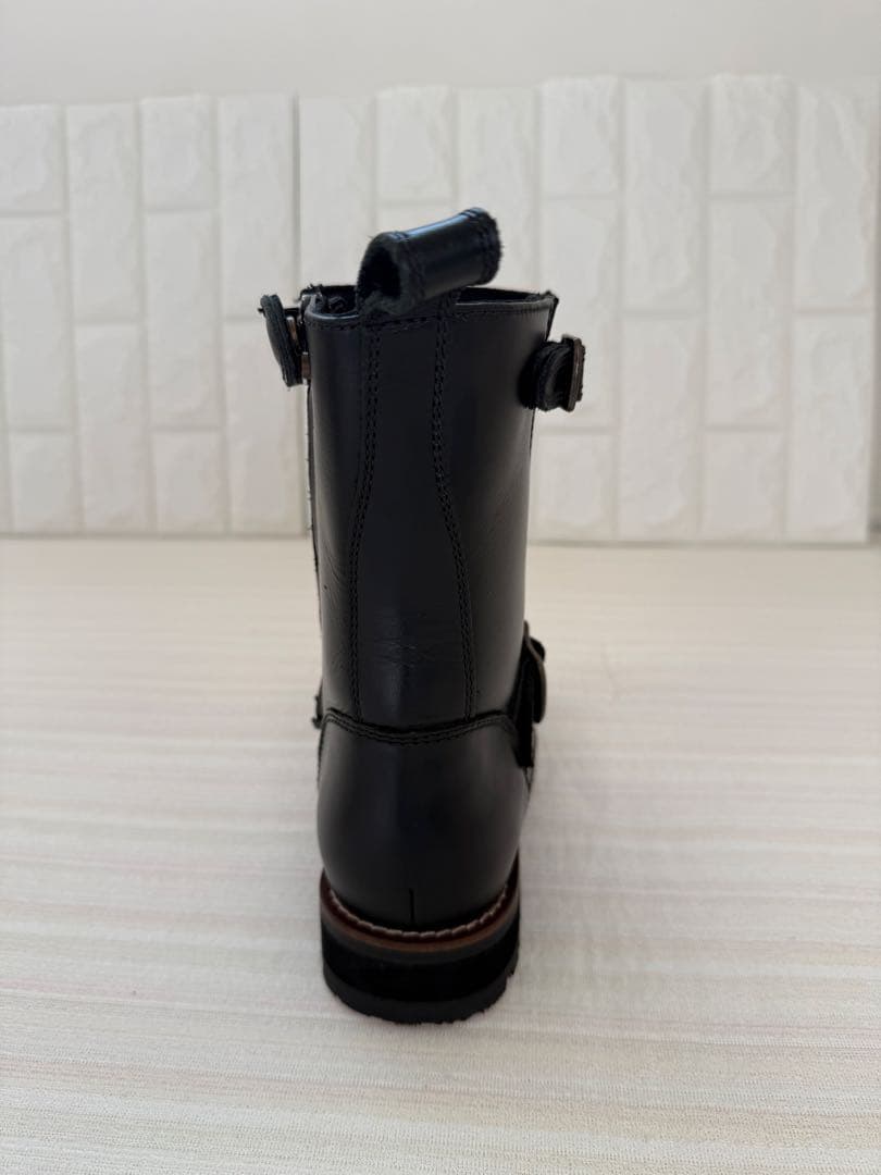 デイトナ エンジニアブーツ 24cm ブラック サイドジップ 美品 牛革