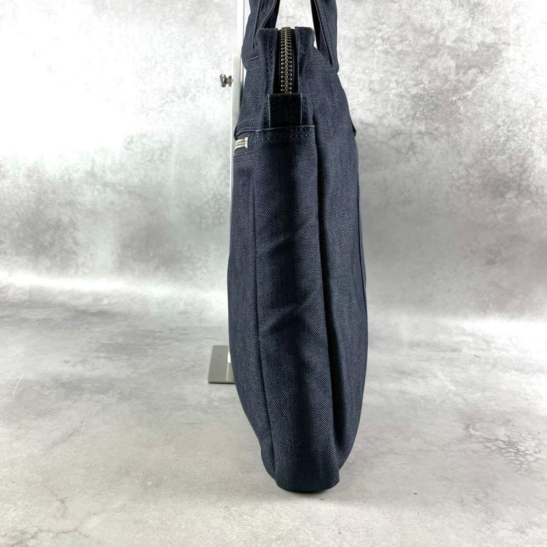 PORTERポータースモーキー ビジネスバッグ デニムネイビーブラック 多収納