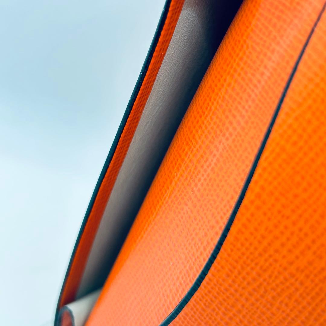 Valextra ヴァレクストラ 名刺入れ カードケース オレンジ