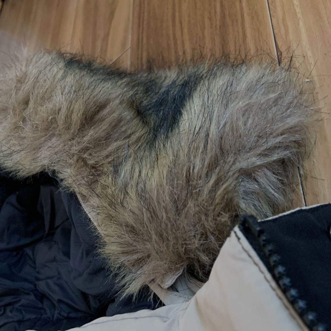 LノースフェイスVXベージュマクマードダウンジャケットパーカーファー付