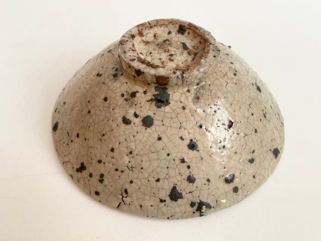 陶芸家　作家物　作者不明　箱付き　抹茶碗　茶碗　平茶碗　上口愚朗？