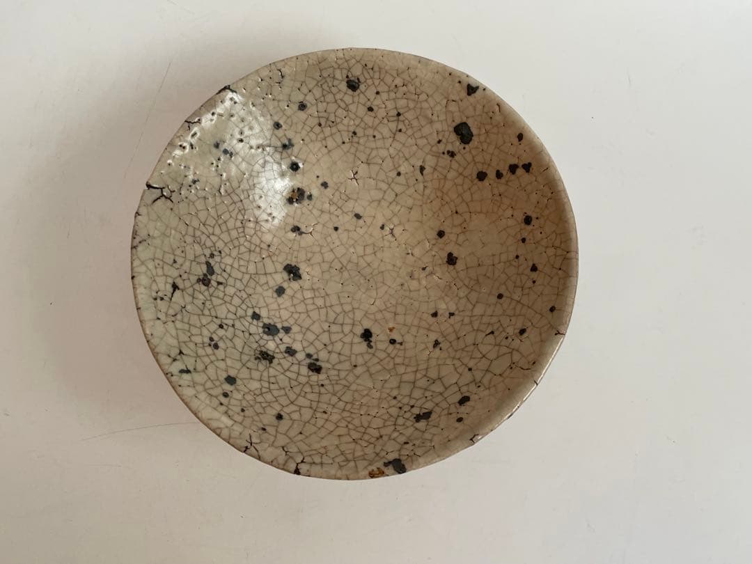 陶芸家　作家物　作者不明　箱付き　抹茶碗　茶碗　平茶碗　上口愚朗？