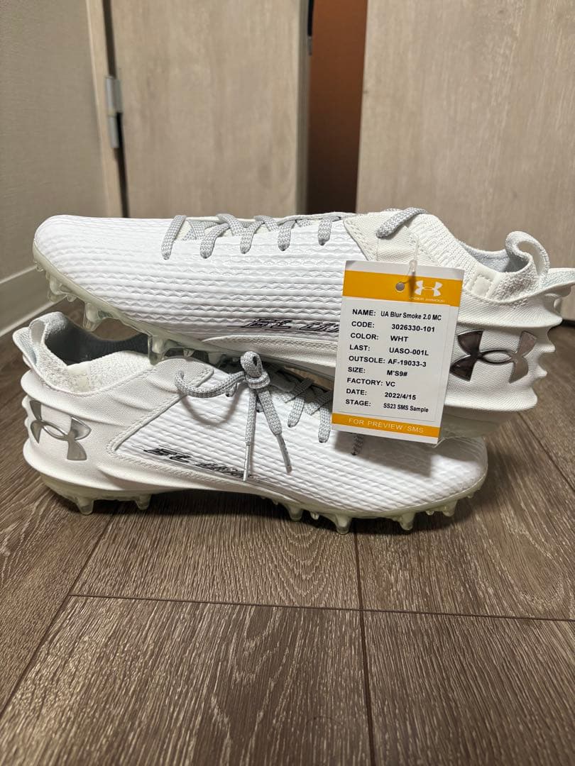 【27.0】UA BLUR SMOKE 2.0 MC アメフト スパイク