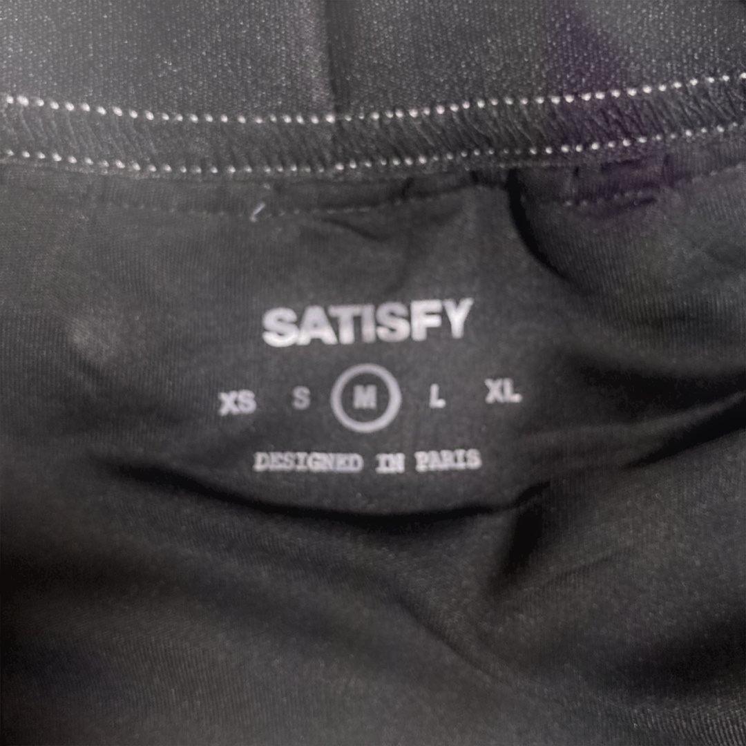 satisfy / ピースシェル デニム転写ランニングショーツ Mサイズ