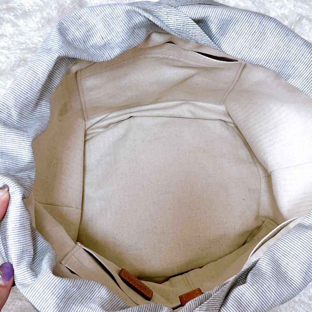 【genten ゲンテン】かごバッグ ラッコルタ　ラフィア編み レザー 極美品