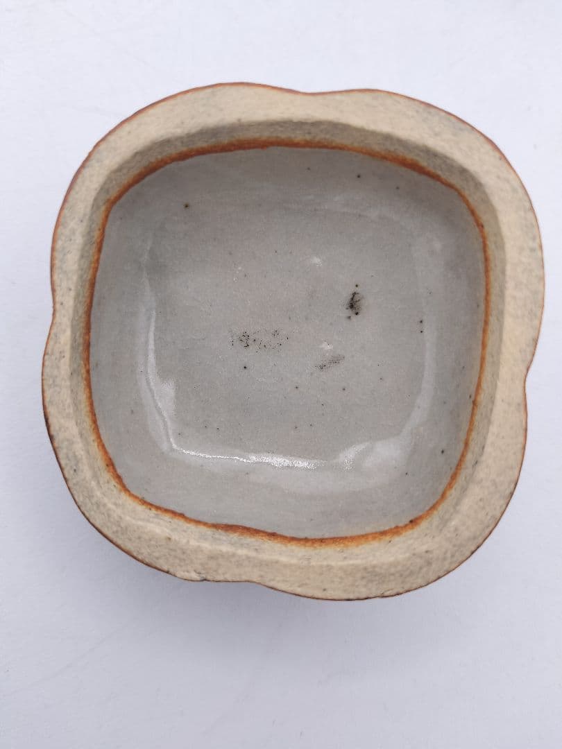 c584 香合 利休所持写 柿 鉄釉 陶若窯 能勢善光 木箱 茶道具 古物