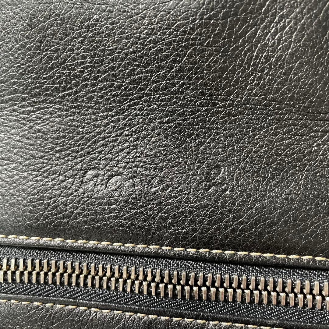 美品 アニエスべー ボヤージュ ボストンバッグ 本革 黒 大きめ 南京錠