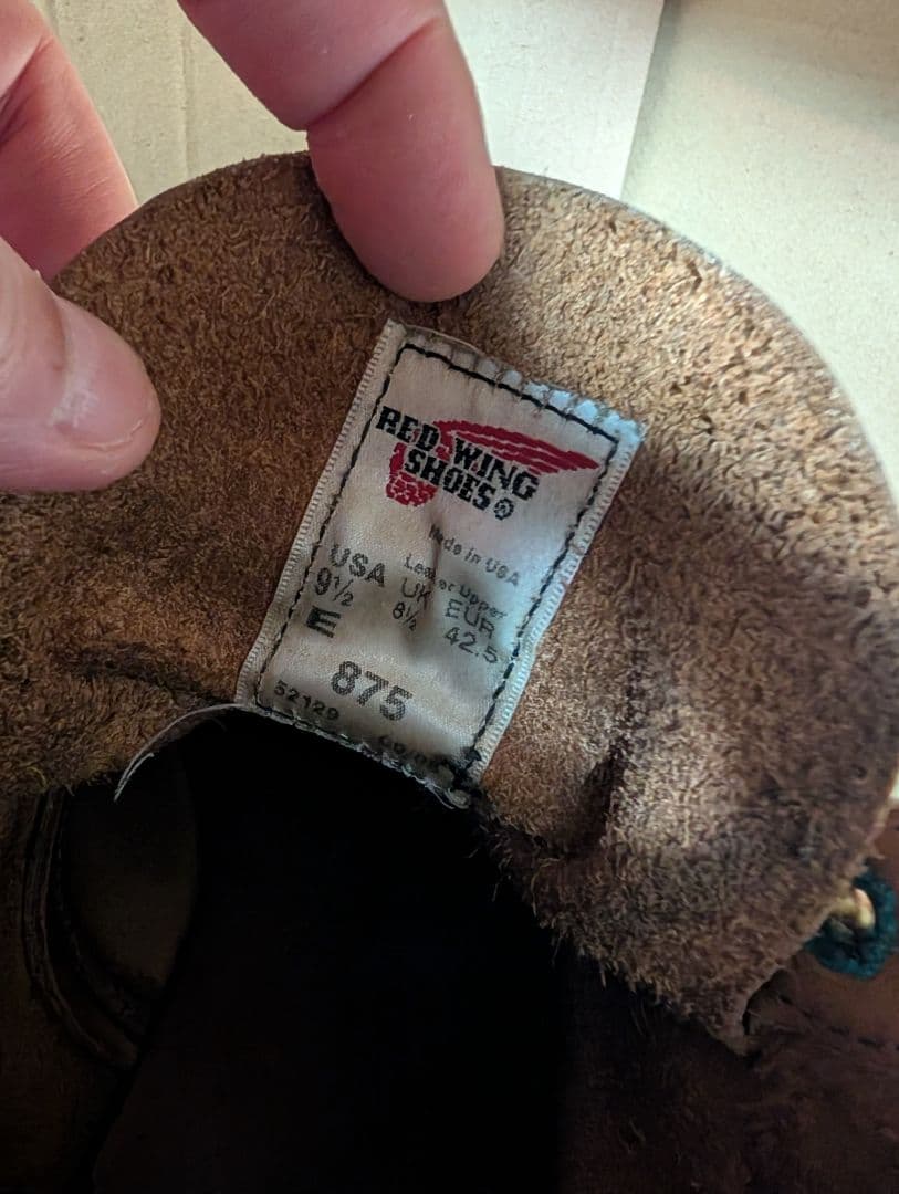 REDWING　レッド・ウィング　ブラウンレザー エンジニアブーツ　875