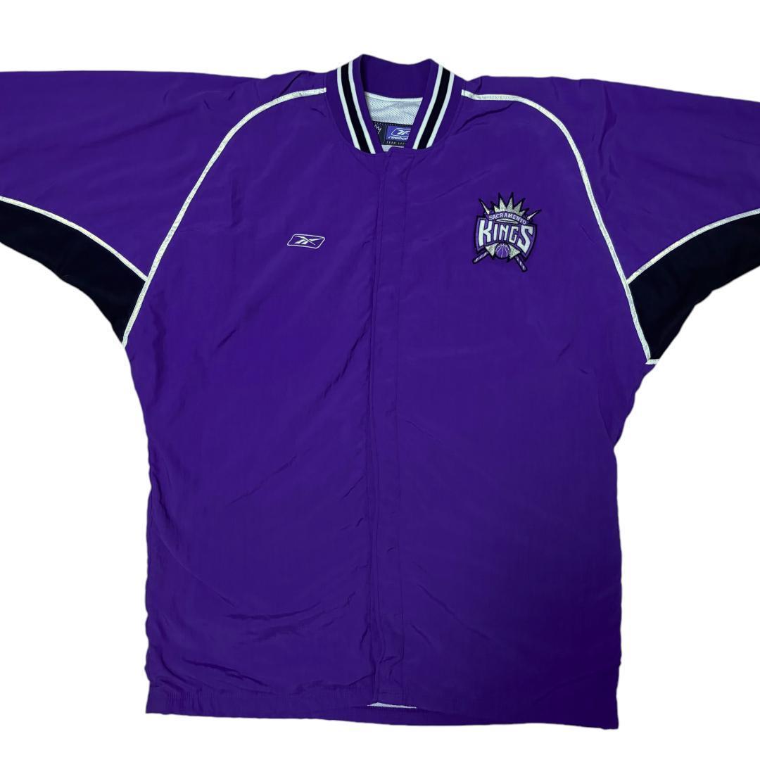 90s USA製 NBAキングス ウォーミングアップウェア パープル2XL