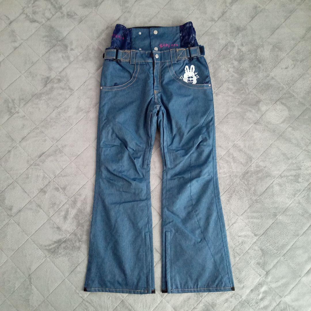 美品！　スカラー　スノーウェア　上下セット　花柄　XS