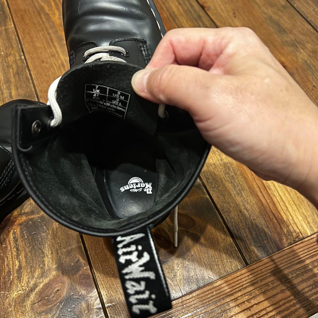 ドクターマーチン　UK7 us8 ホワイトステッチ　白ステッチ