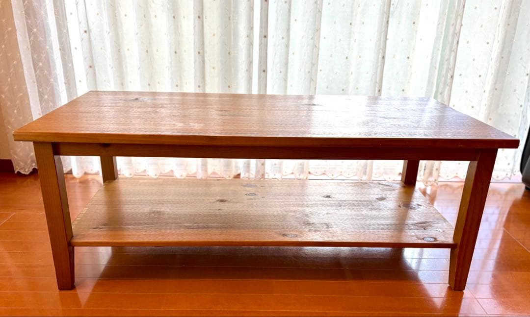 ローテーブル　センターテーブル　ニトリ　木目　リビングボード