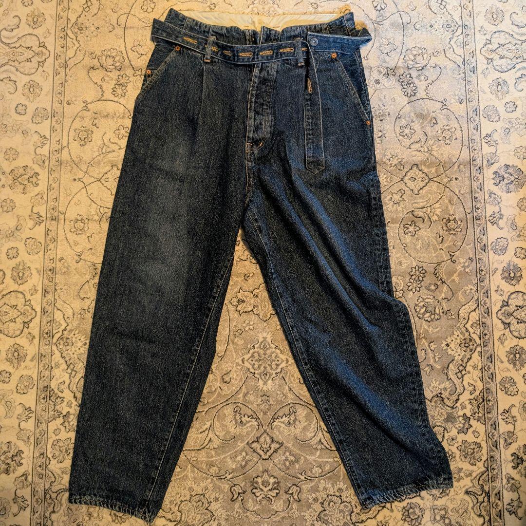 【doublet】SILK DENIM WIDE TAPERED TROUSER