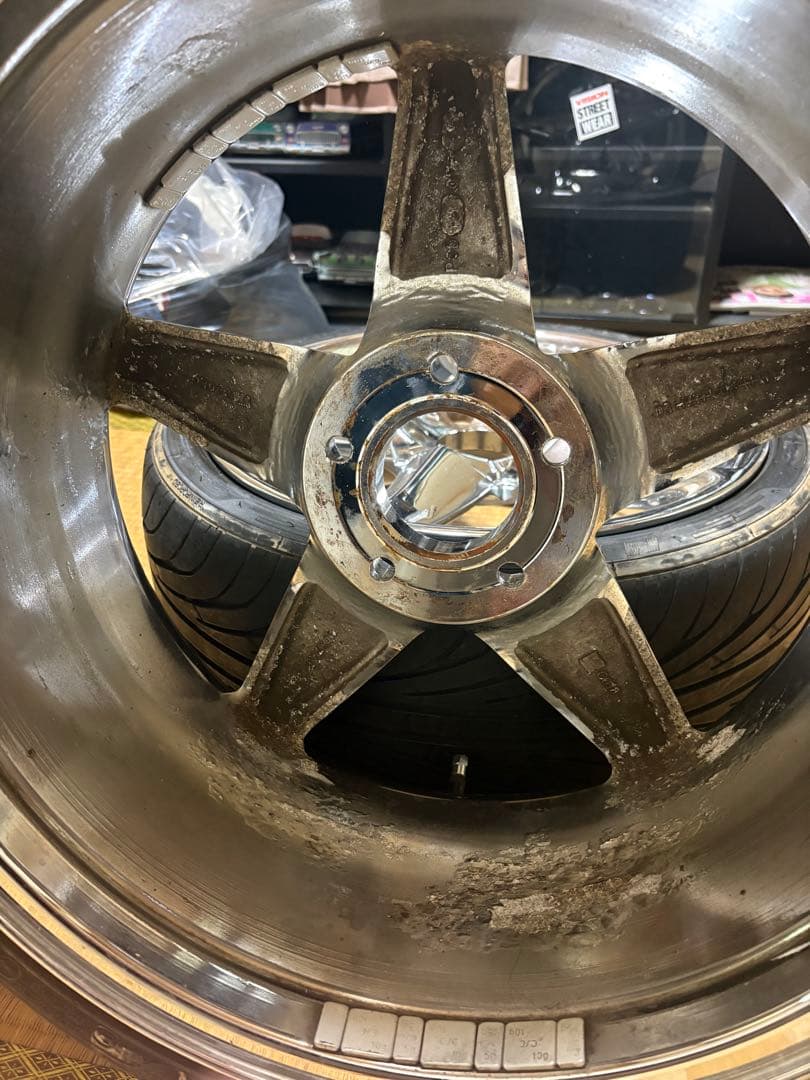 お値下げ更新済！稀少！ポラリス デコルサホイールセット4本　17インチ7.5J