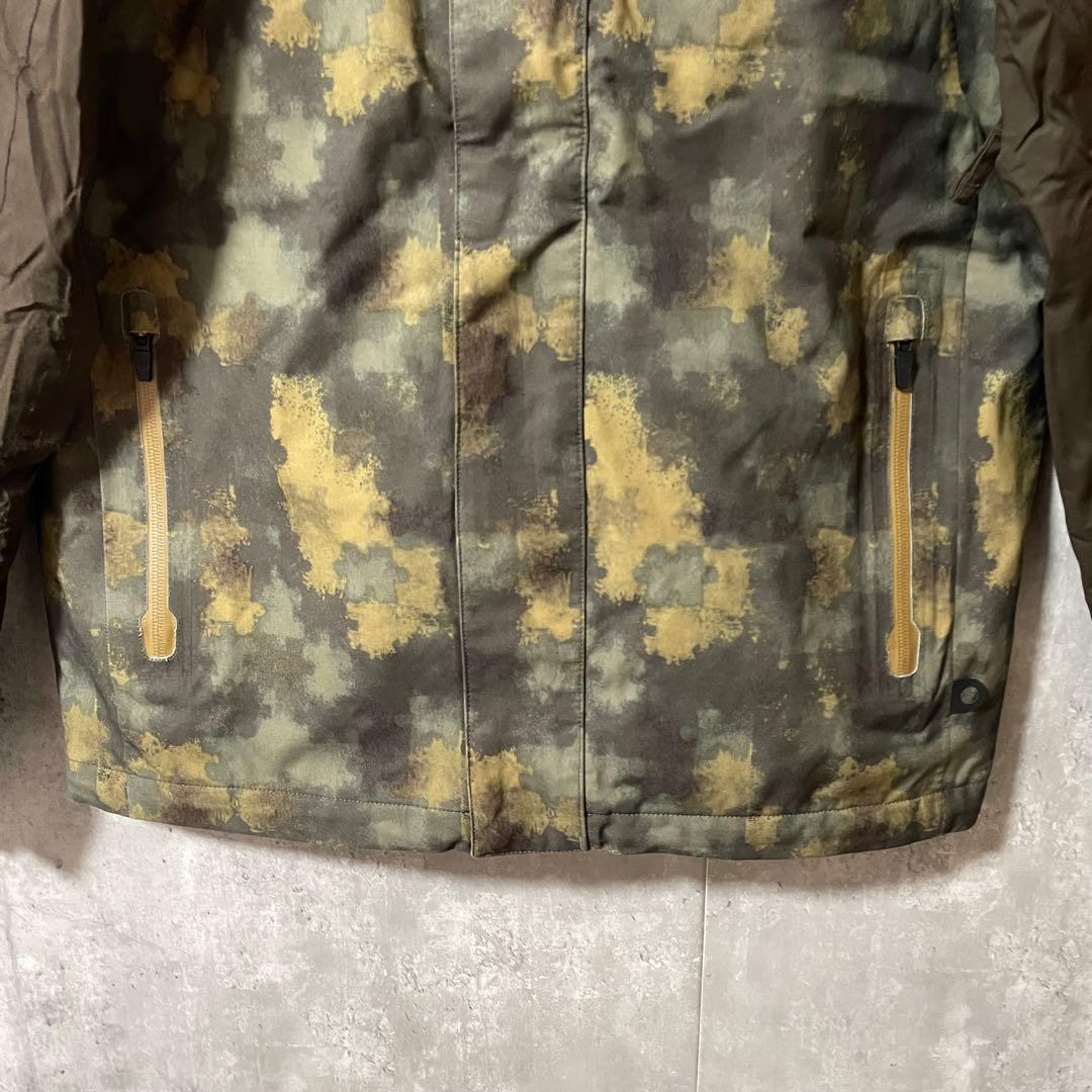 Burtonバートンスキーウェアスノーボードジャケットパーカー茶色カーキ迷彩総柄